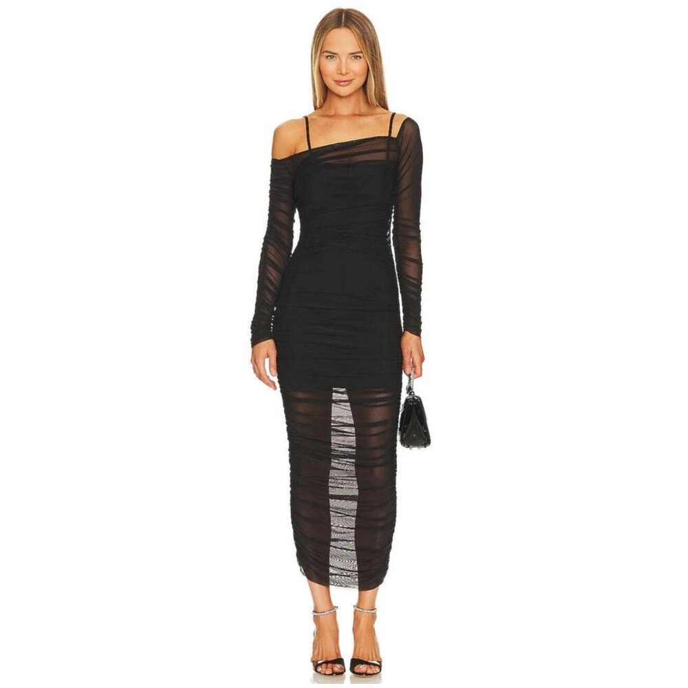 NWT‎ SER.O.YA Chantae Black Mesh Dress Sz XS $278